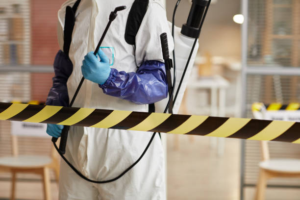 Professional Sewage Cleanup technician working in Dayton, OR